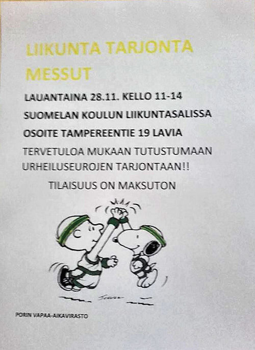 Liikuntatarjonta messut 28.11.2015